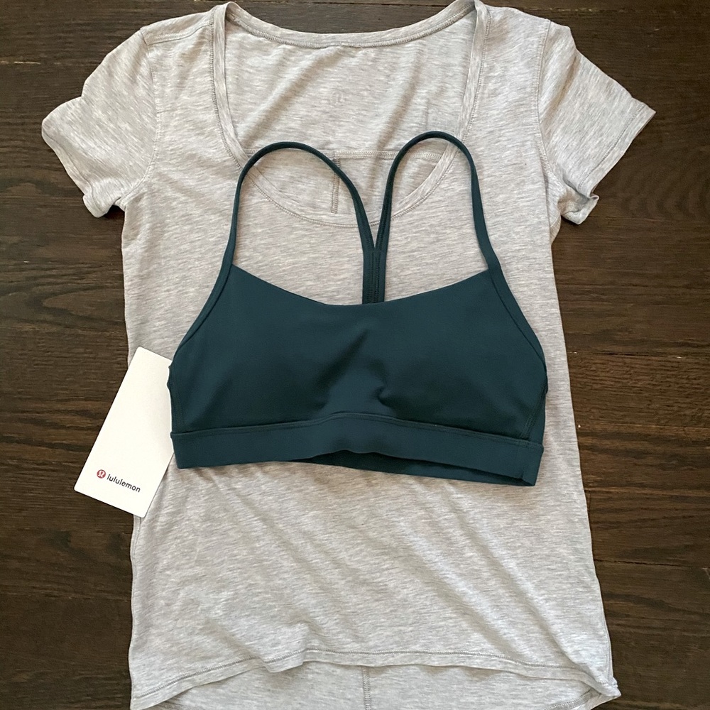RARE LULULEMON LOVE TEE Crew NECK HEATHERED GREY